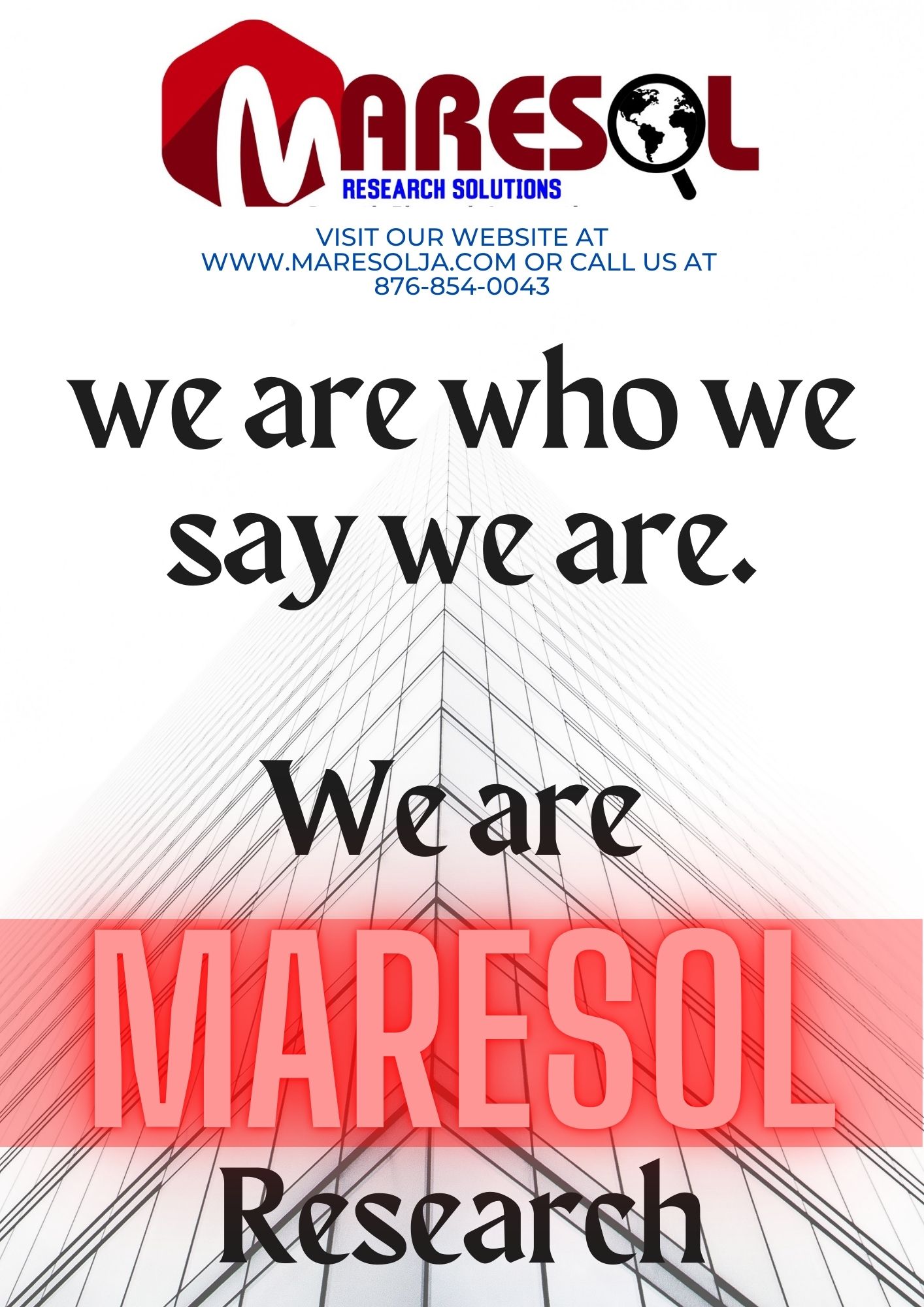 we are who we say we are
